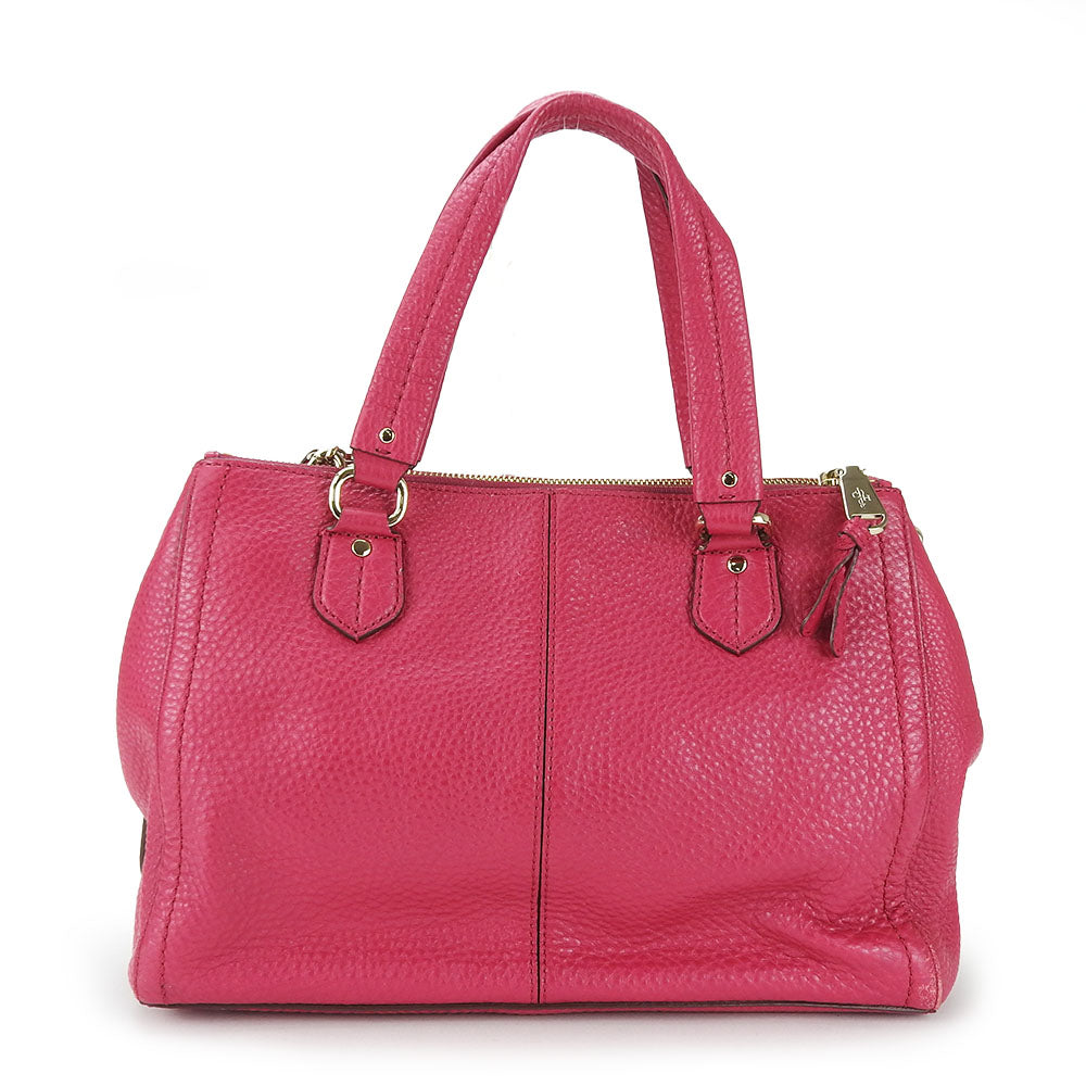 COLE HAAN Handbag leather pink Women Used Authentic