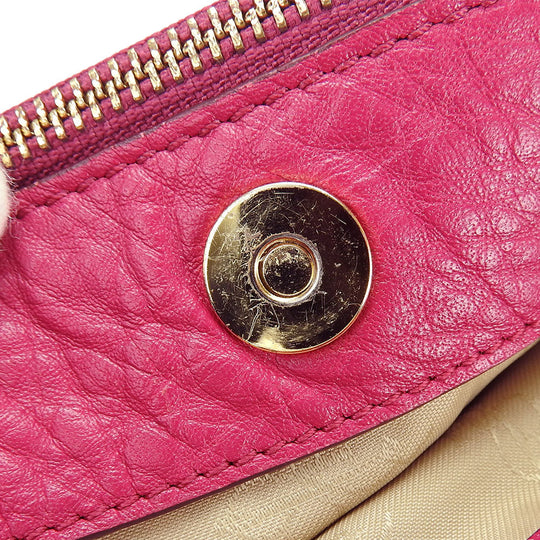 COLE HAAN Handbag leather pink Women Used Authentic