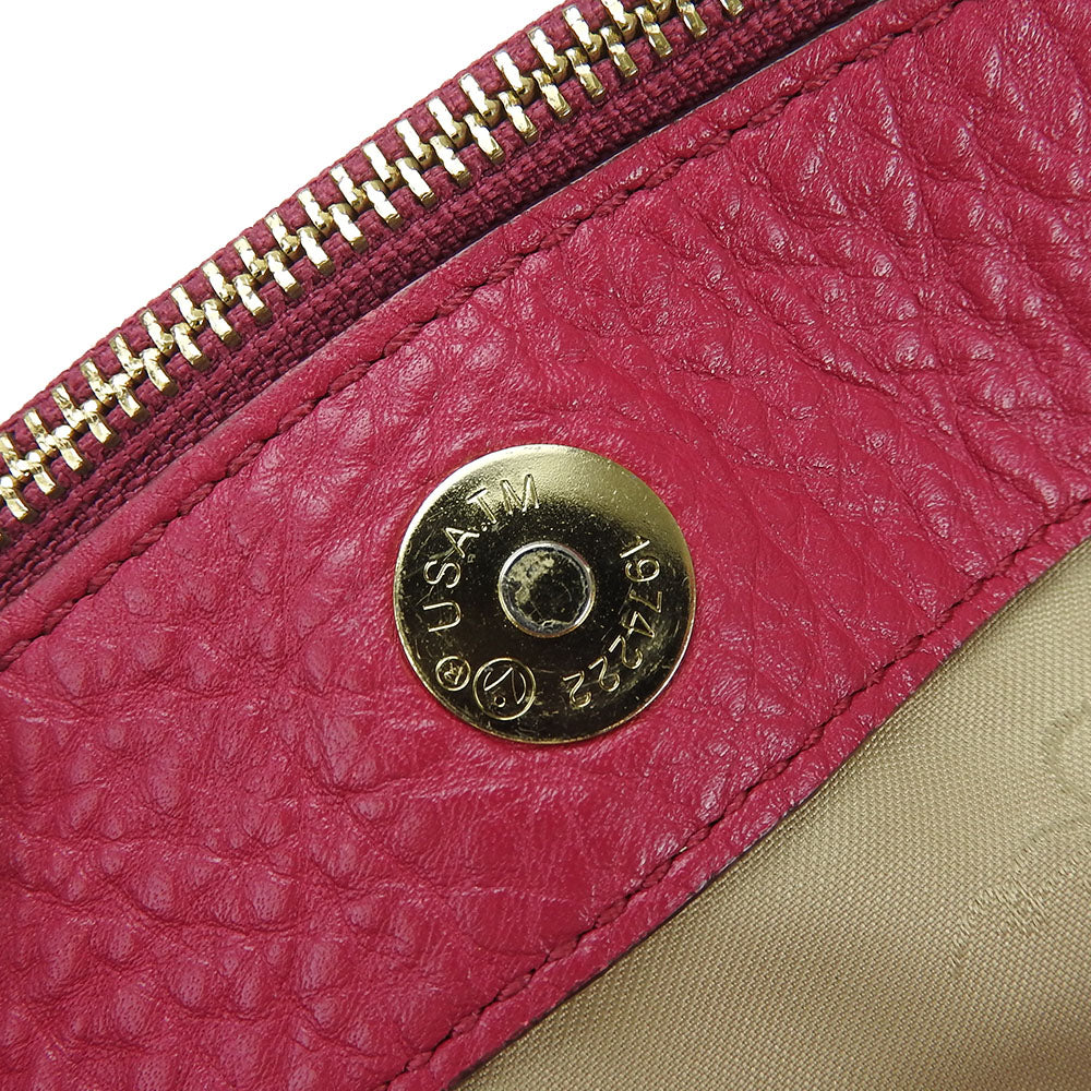 COLE HAAN Handbag leather pink Women Used Authentic