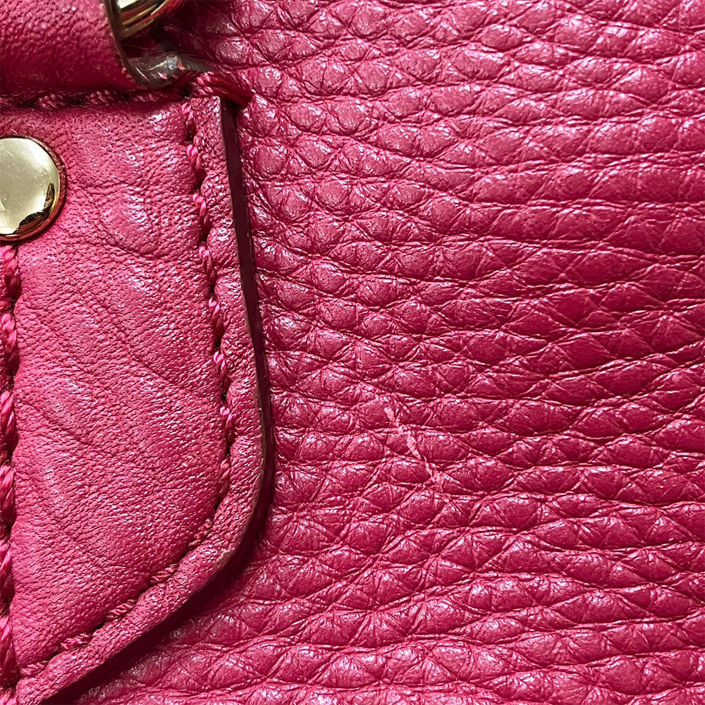 COLE HAAN Handbag leather pink Women Used Authentic