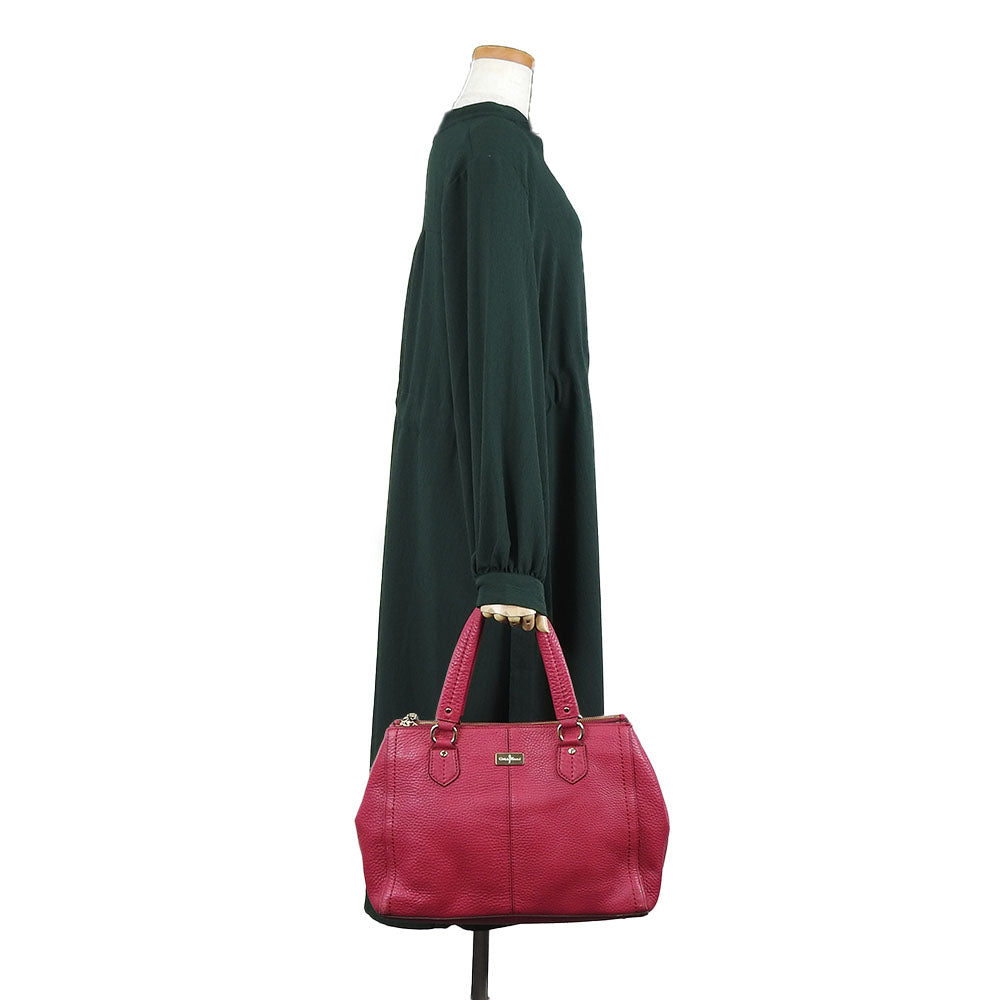 COLE HAAN Handbag leather pink Women Used Authentic
