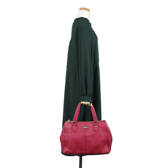 COLE HAAN Handbag leather pink Women Used Authentic