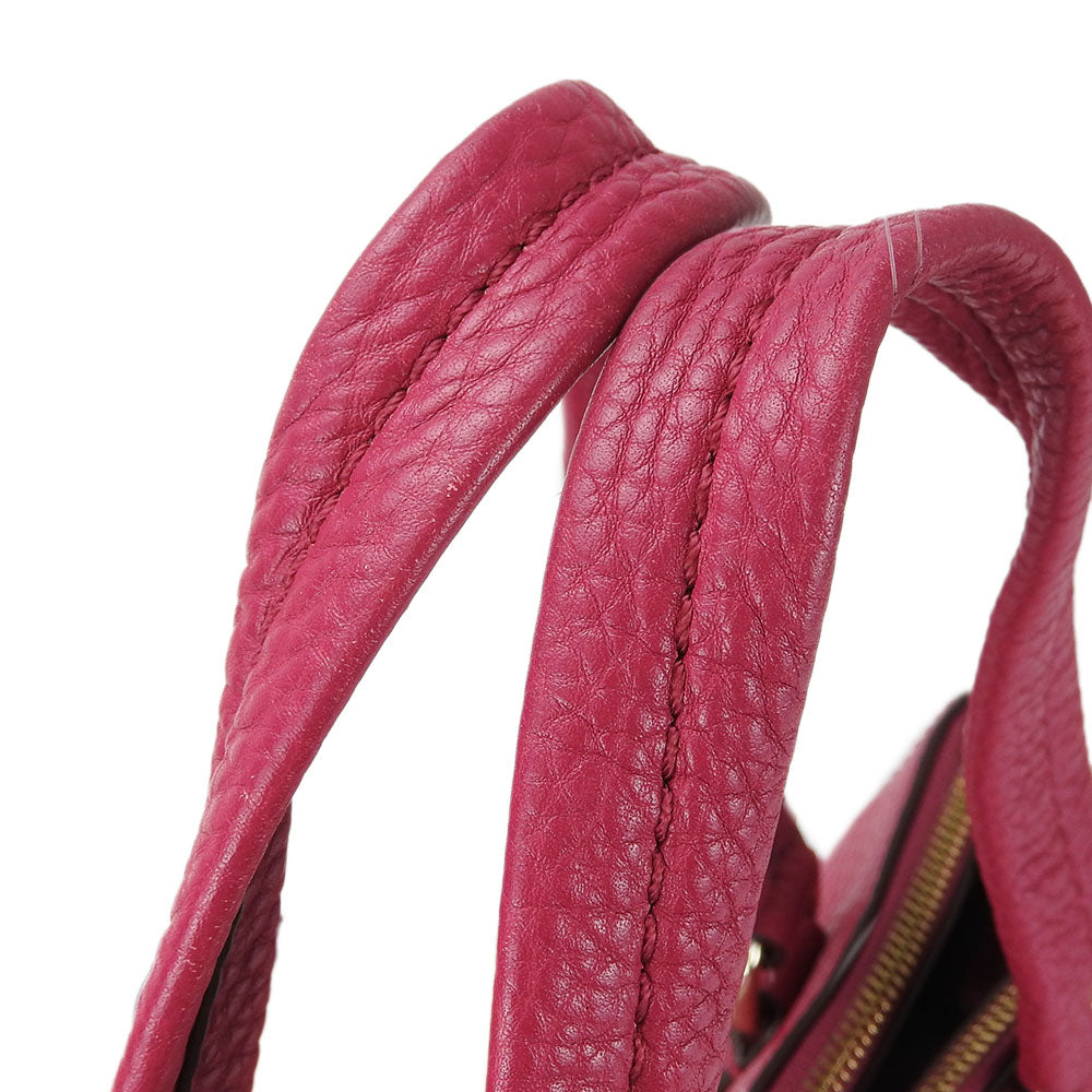 COLE HAAN Handbag leather pink Women Used Authentic