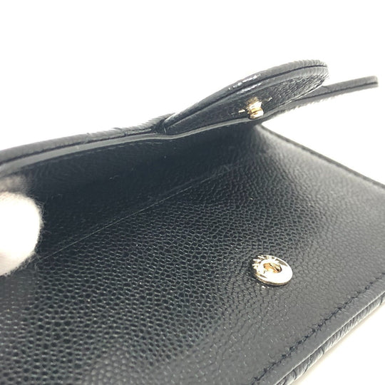 CHANEL Coin case AP2570 Caviar skin black COCO Mark Matelasse Classic Zip Women Used Authentic