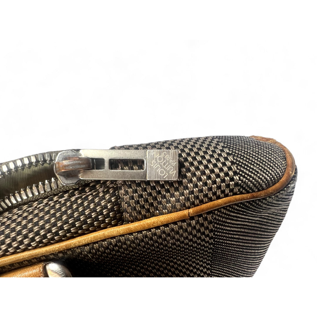 Louis Vuitton Acrobat Crossbody Bag Damier Graphite Canvas Men's Shoulder Bag Black Brown