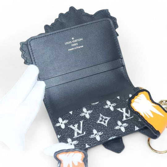 Louis Vuitton Catgram Card Holder Orange Card Case Unisex Classic Design with Box Chain