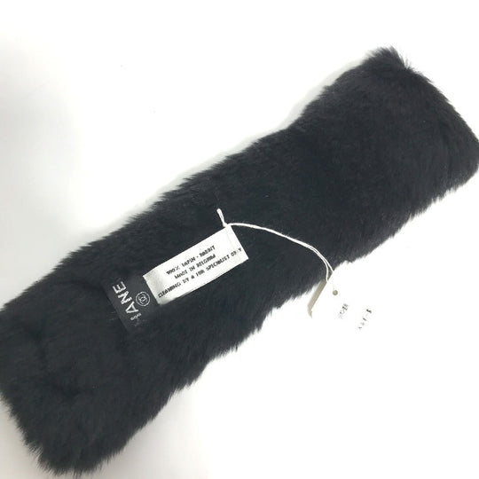 CHANEL Bangle fur black Accessories Bracelets CC COCO Mark Charm included