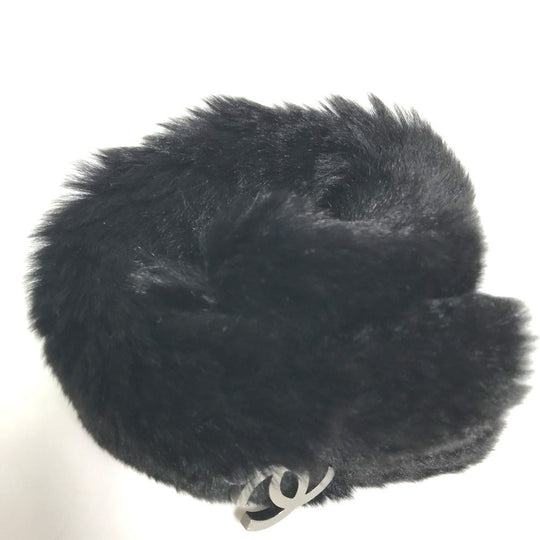CHANEL Bangle fur black Accessories Bracelets CC COCO Mark Charm included