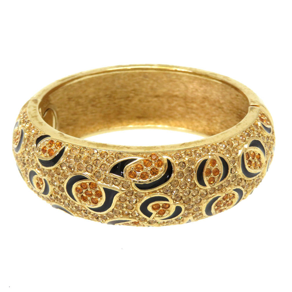 Dior Bangle Stone gold vintage Women Used Authentic