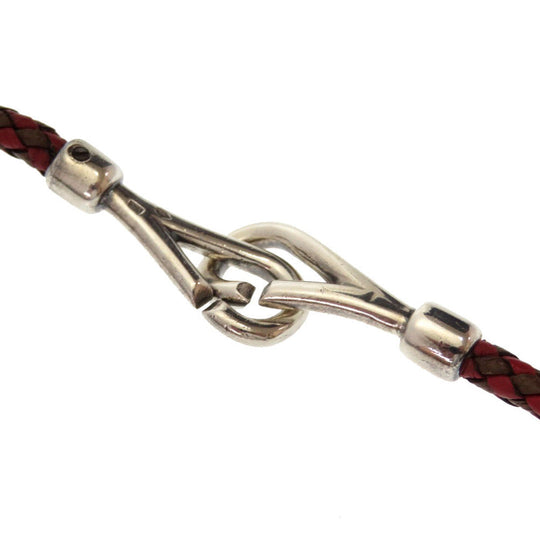 HERMES Necklace Silver Silver Touareg braided vintage Women(Unisex) Used Authentic