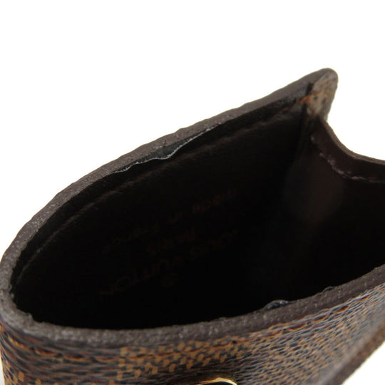 LOUIS VUITTON Key case Key holder  N62661 Damier canvas Brown Damier Ebene ClochettePM Women(Unisex) Used Authentic