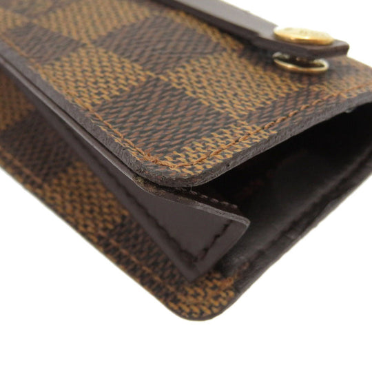 LOUIS VUITTON Key case Key holder  N62661 Damier canvas Brown Damier Ebene ClochettePM Women(Unisex) Used Authentic