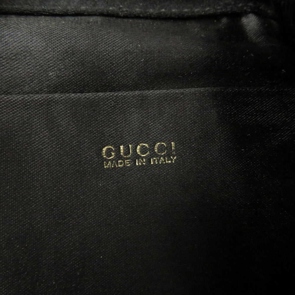 GUCCI Backpack 005 4781 0319 Bamboo black Women Used Authentic