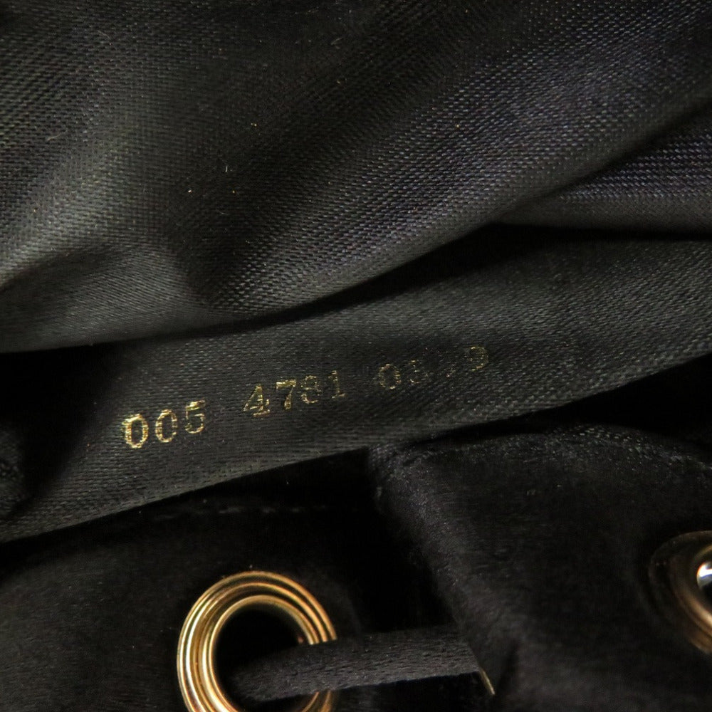 GUCCI Backpack 005 4781 0319 Bamboo black Women Used Authentic