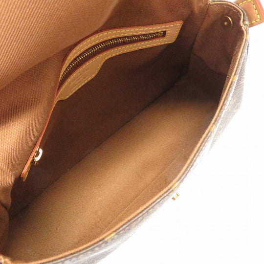 LOUIS VUITTON Handbag M51147 Monogram canvas Brown Monogram Mini Looping Women Used Authentic