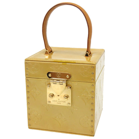 LOUIS VUITTON Handbag M91002 Monogram Vernis Lime yellow Vernis Bleecker Women Used Authentic