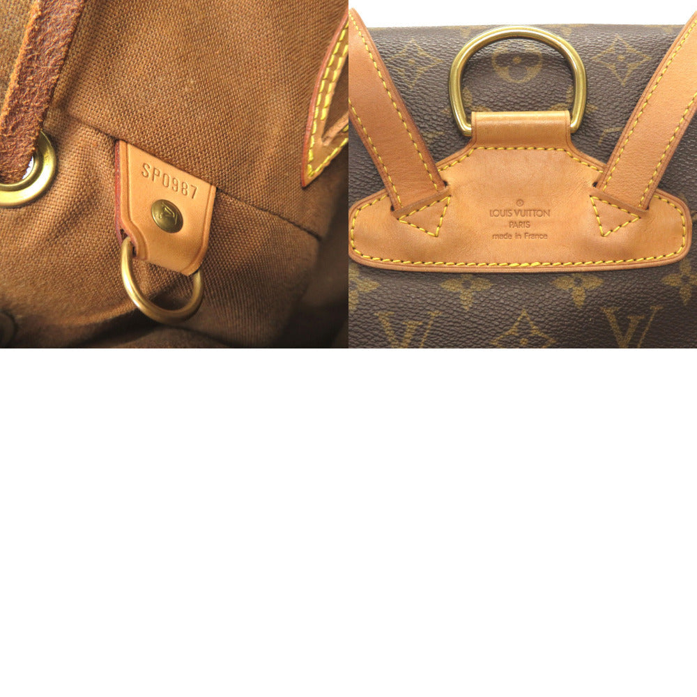 LOUIS VUITTON Backpack M51136 Monogram canvas Brown Monogram MontsourisMM Women Used Authentic