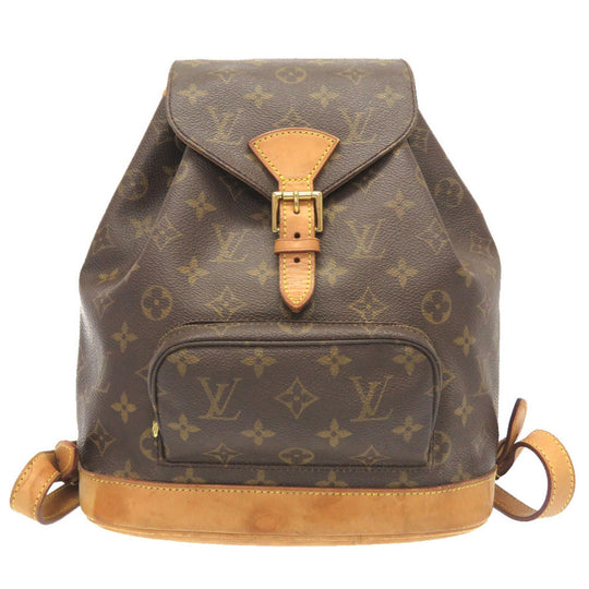 LOUIS VUITTON Backpack M51136 Monogram canvas Brown Monogram MontsourisMM Women Used Authentic