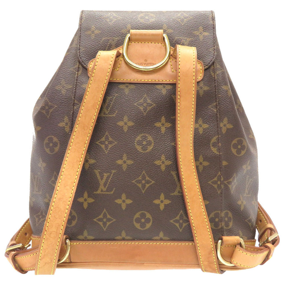 LOUIS VUITTON Backpack M51136 Monogram canvas Brown Monogram MontsourisMM Women Used Authentic