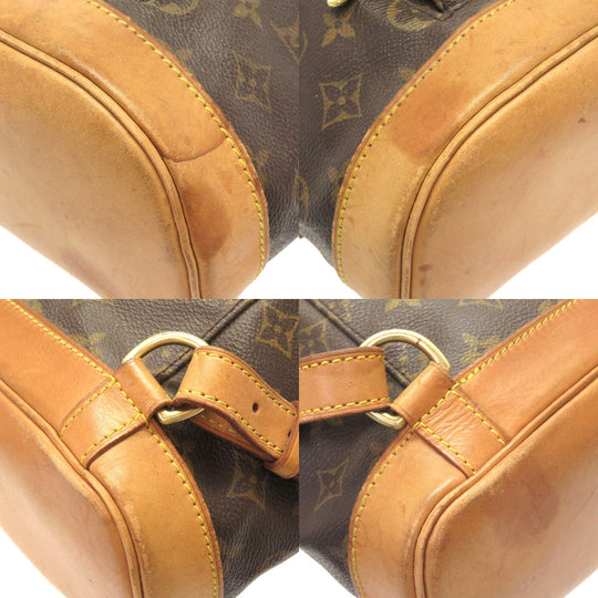 LOUIS VUITTON Backpack M51136 Monogram canvas Brown Monogram MontsourisMM Women Used Authentic