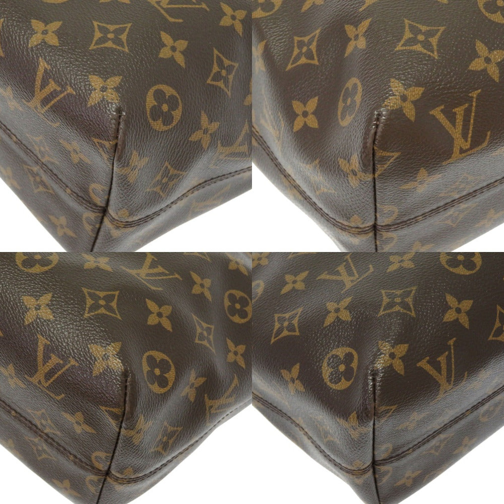 LOUIS VUITTON Tote Bag M40608 Monogram canvas Brown Monogram Raspail PM Women Used Authentic