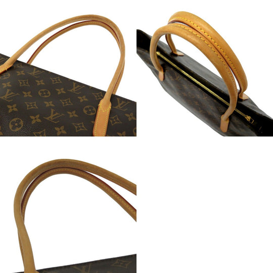 LOUIS VUITTON Tote Bag M40608 Monogram canvas Brown Monogram Raspail PM Women Used Authentic