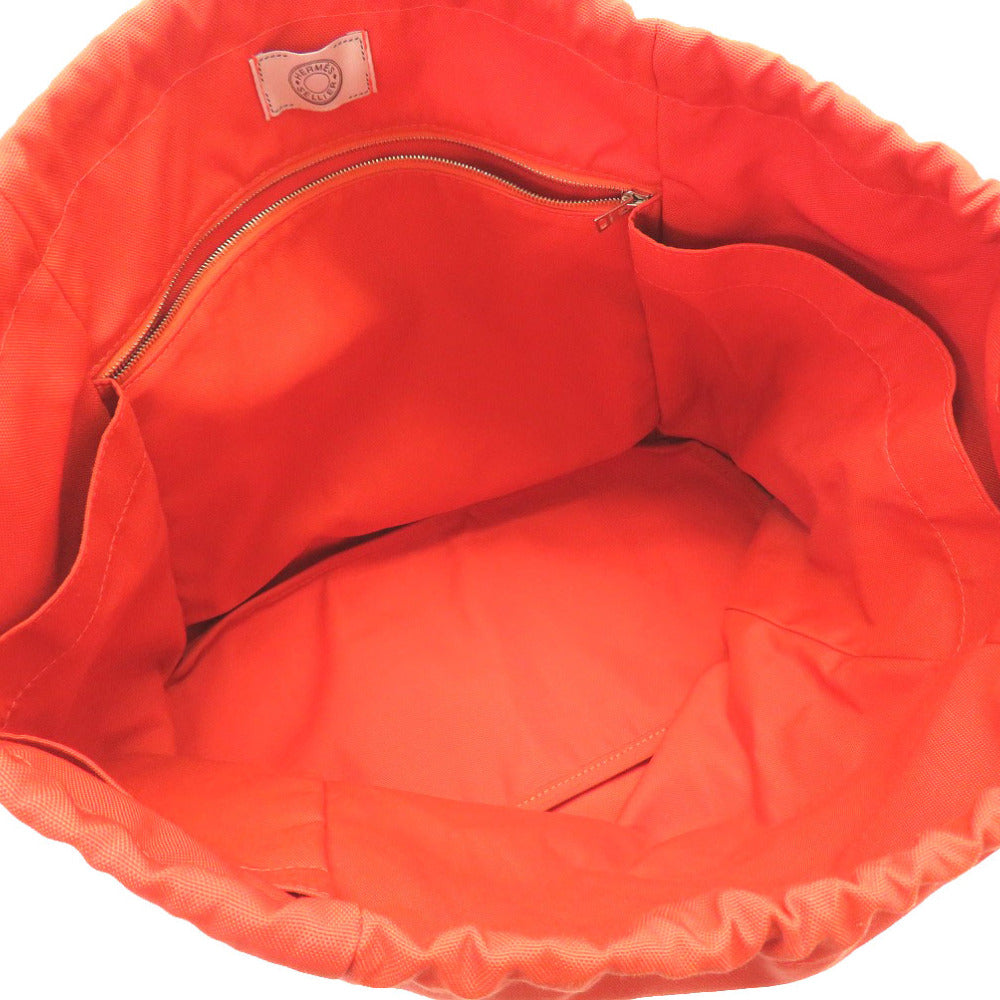 HERMES Other bag canvas Orange Sacked Pansage spare bag Women Used Authentic