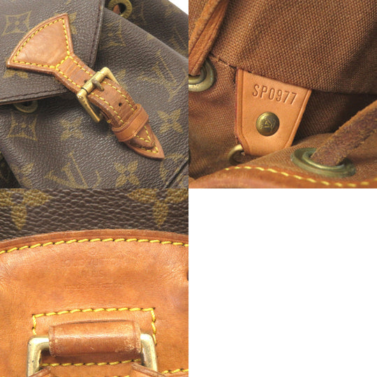LOUIS VUITTON Backpack M51137 Monogram canvas Brown Monogram Mini Montsouris Women Used Authentic