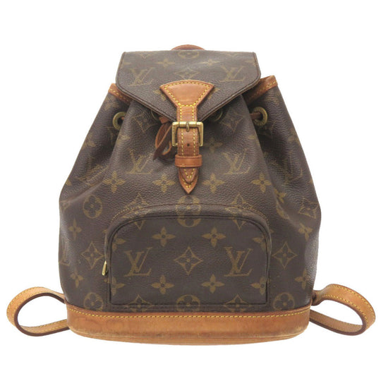 LOUIS VUITTON Backpack M51137 Monogram canvas Brown Monogram Mini Montsouris Women Used Authentic