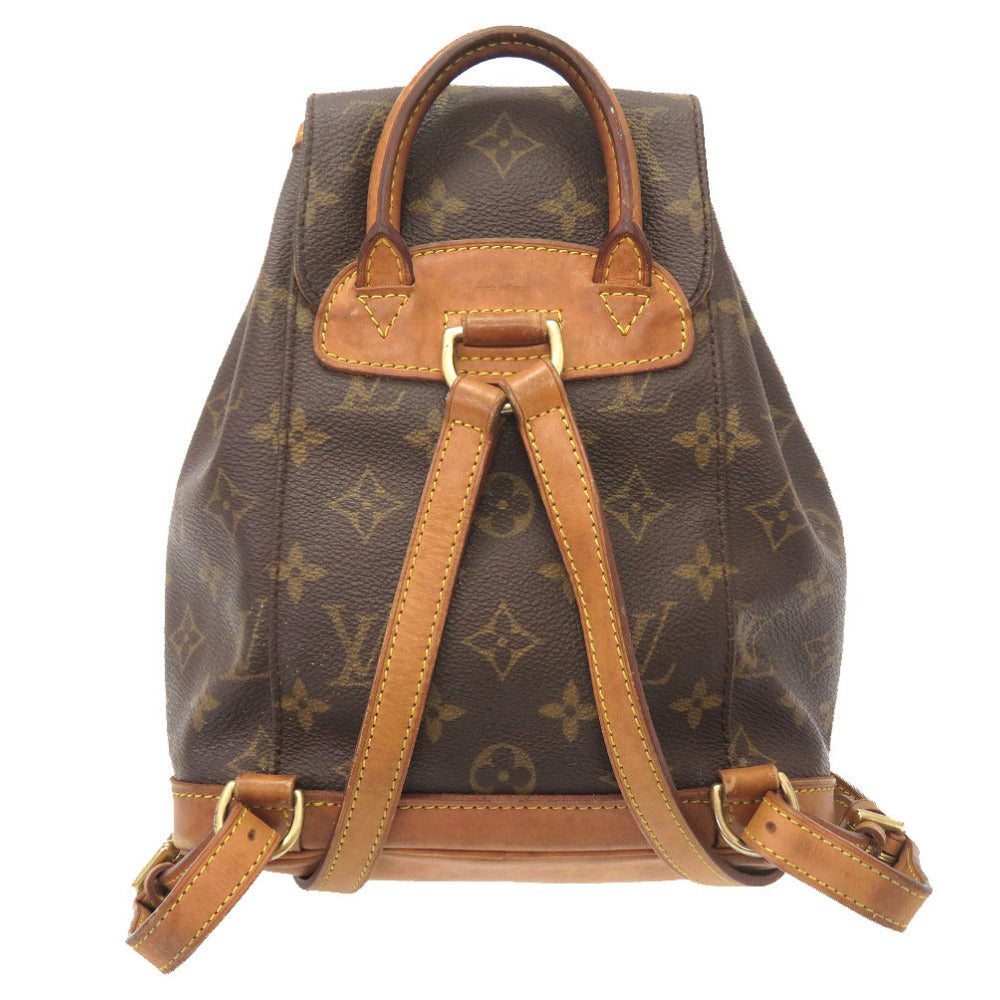 LOUIS VUITTON Backpack M51137 Monogram canvas Brown Monogram Mini Montsouris Women Used Authentic