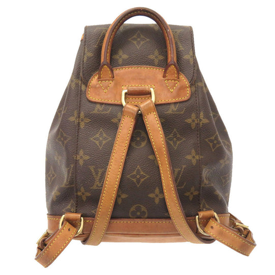 LOUIS VUITTON Backpack M51137 Monogram canvas Brown Monogram Mini Montsouris Women Used Authentic