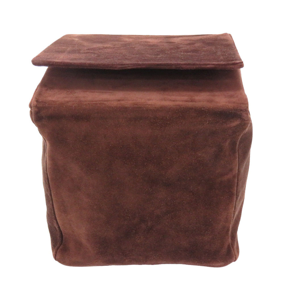 HERMES Handbag Doblis Brown Multi box Women Used Authentic
