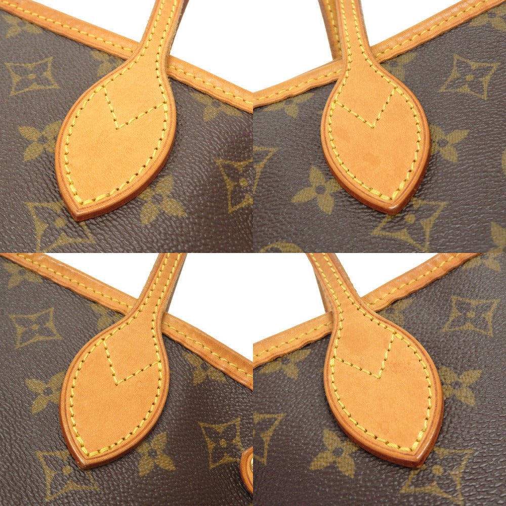 LOUIS VUITTON Tote Bag M40155 Monogram canvas Brown Monogram Never full PM Women Used Authentic