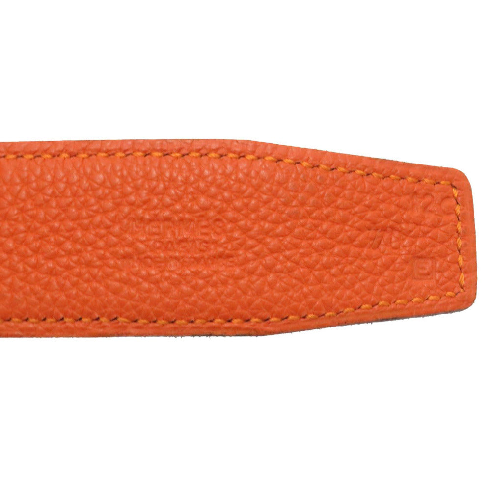 HERMES belt Vibrato Orange Women Used Authentic