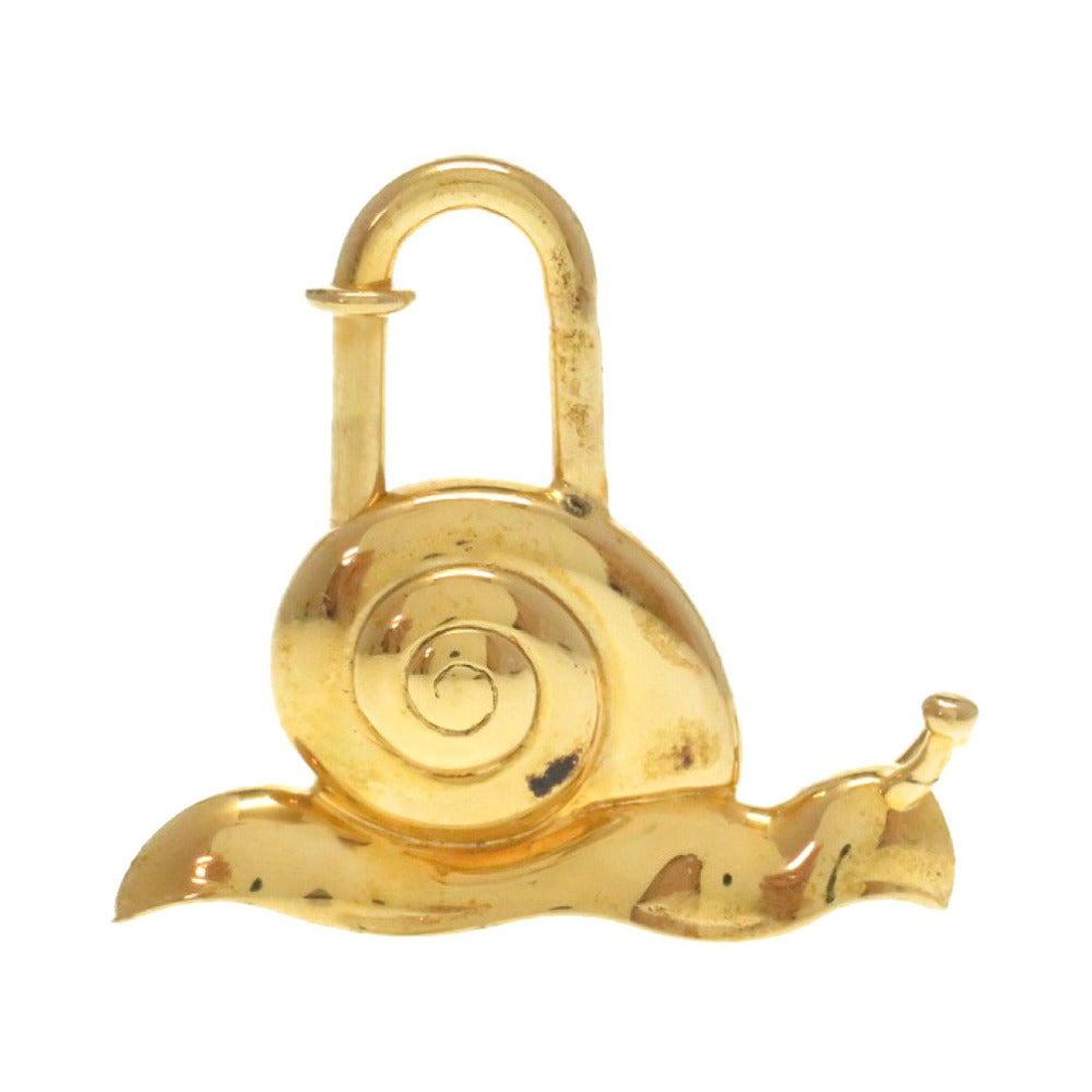 HERMES Cadena metal gold Snail Cadena Charm 1995 ANNEE DE LA ROUTE unisex(Unisex) Used Authentic