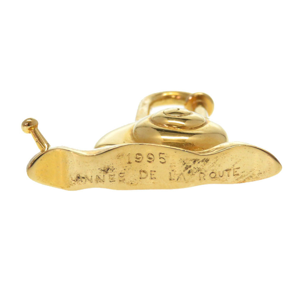 HERMES Cadena metal gold Snail Cadena Charm 1995 ANNEE DE LA ROUTE unisex(Unisex) Used Authentic