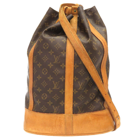LOUIS VUITTON Shoulder Bag M42244 Monogram canvas Brown Monogram RandonneeGM Women Used Authentic