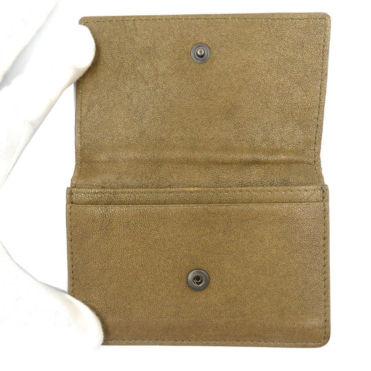 BOTTEGAVENETA Card Case leather Brown mens Used Authentic