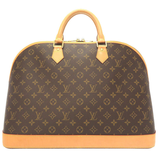 LOUIS VUITTON Boston Duffel bag M41446 Monogram canvas Brown Monogram Alma Voyage MM mens Used Authentic
