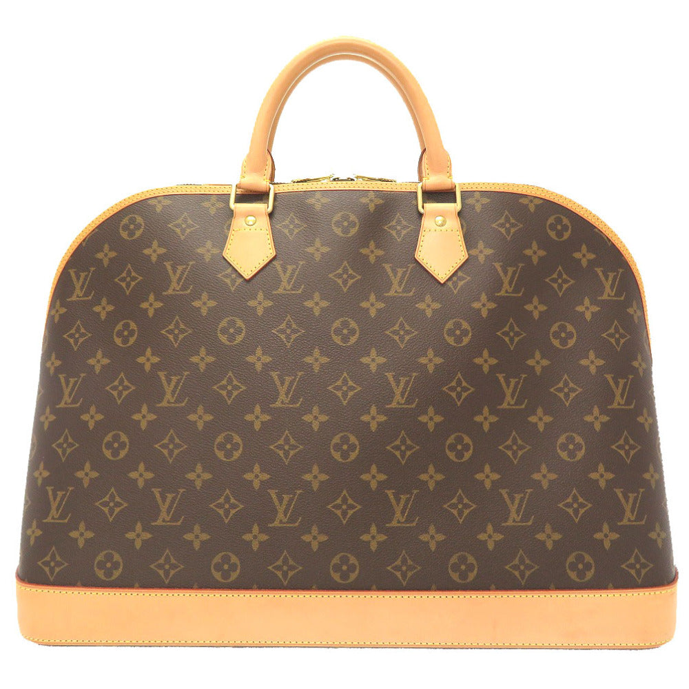 LOUIS VUITTON Boston Duffel bag M41446 Monogram canvas Brown Monogram Alma Voyage MM mens Used Authentic