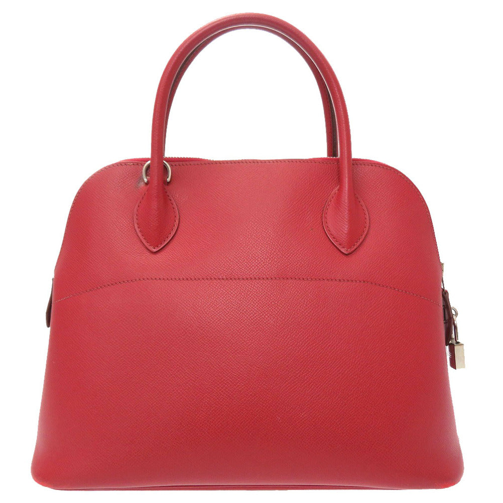 HERMES Handbag Epsom Rouge Garance Bored 31 Women Used Authentic