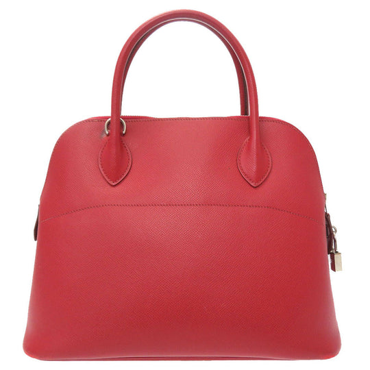 HERMES Handbag Epsom Rouge Garance Bored 31 Women Used Authentic