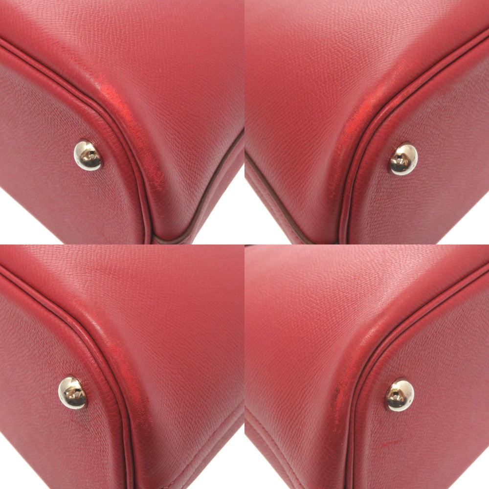 HERMES Handbag Epsom Rouge Garance Bored 31 Women Used Authentic