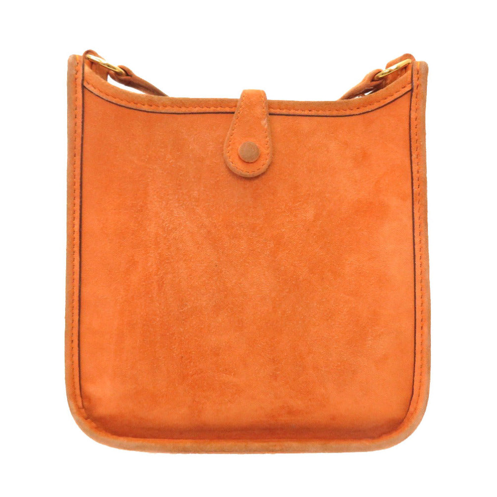 HERMES Shoulder Bag Doblis Orange Evelyn TPM Women Used Authentic
