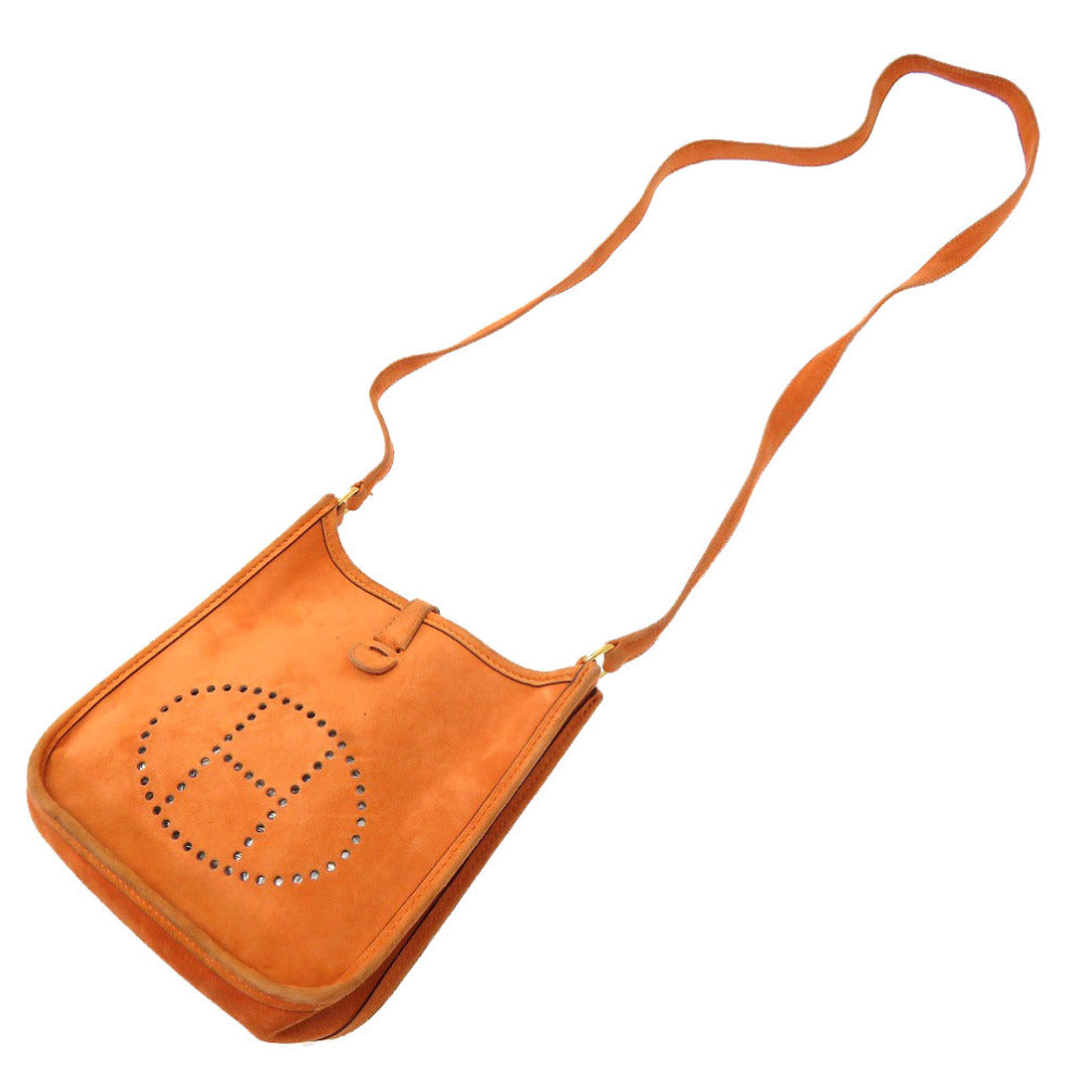 HERMES Shoulder Bag Doblis Orange Evelyn TPM Women Used Authentic