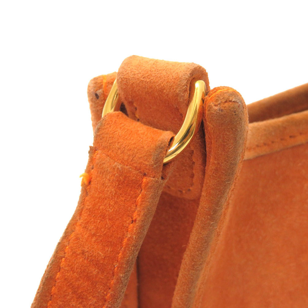 HERMES Shoulder Bag Doblis Orange Evelyn TPM Women Used Authentic