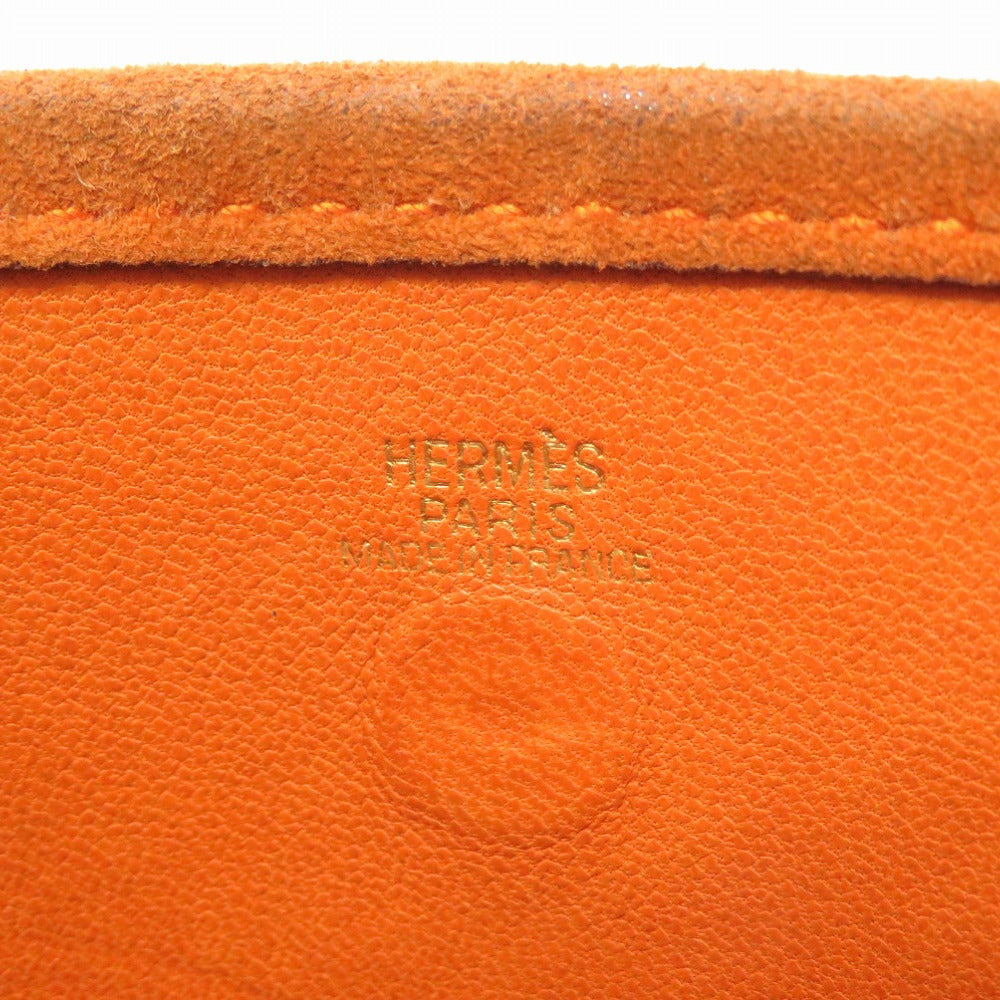 HERMES Shoulder Bag Doblis Orange Evelyn TPM Women Used Authentic