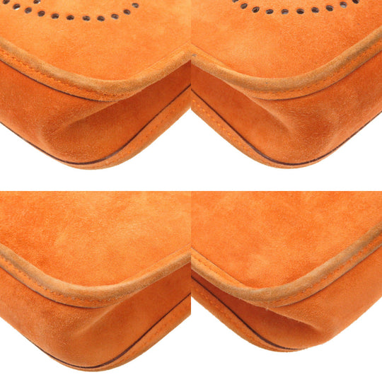 HERMES Shoulder Bag Doblis Orange Evelyn TPM Women Used Authentic