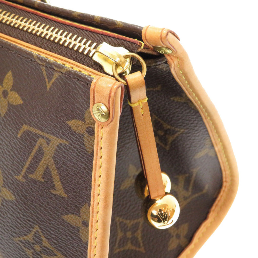LOUIS VUITTON Handbag M40009 Monogram canvas Brown Monogram Popan cool Women Used Authentic