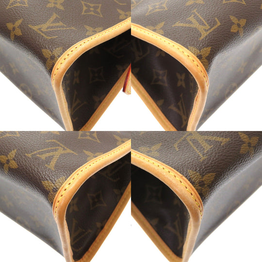 LOUIS VUITTON Handbag M40009 Monogram canvas Brown Monogram Popan cool Women Used Authentic